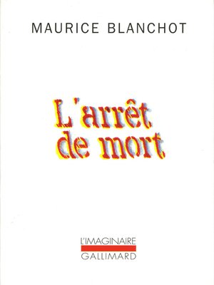 cover image of L'Arrêt de mort
